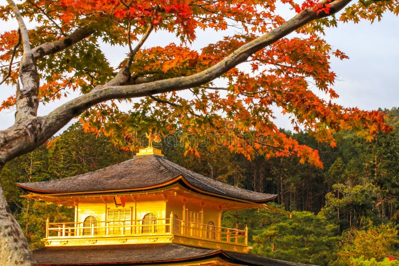 Kinkaku-ji Temple of the Golden Pavilion is a zen buddhist temple and one of the most popular buildings in Kyoto stock image Kinkaku-ji Temple of the Golden Pavilion is a zen buddhist temple and one of the most popular buildings in Kyoto stock image